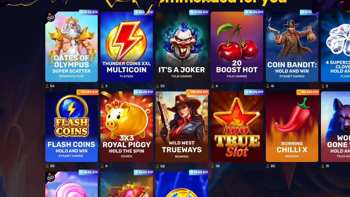 Slotsgem slots library and game selection
